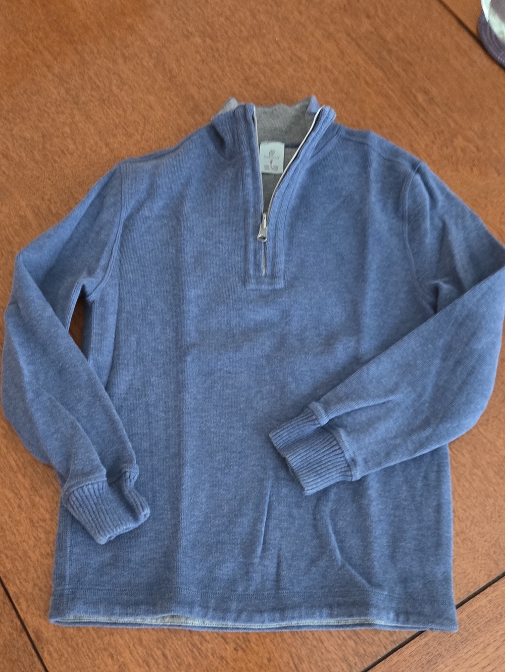 Boys Class Club Heathered Blue Half-Zip Pullover